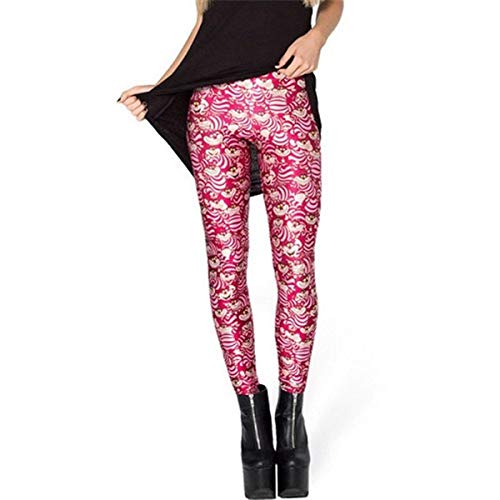 Saoye Fashion Navidad Señoras Hombres Chicas Mujeres Europa Y Estados Ropa Unidos Impresión Digital Alicia En El País De Las Maravillas Pantalones De Yoga Slim Calzoncillos Calzoncillos