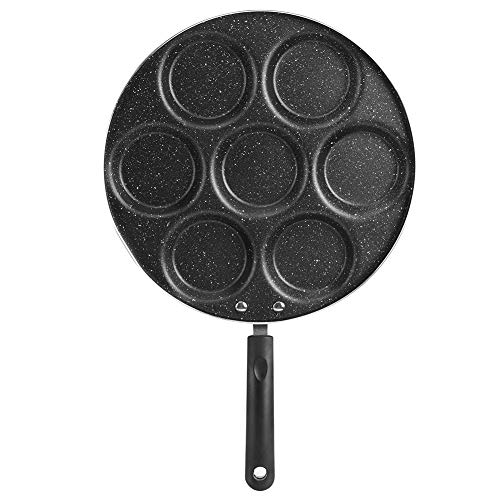 Sarten para Tortitas, Sartén Antiadherente de Aluminio para Huevos, 7 Tazas, Sartén Multifuncional para Desayuno con Mango Anti-Escaldado, para Huevos Fritos Divididos Panqueques Hamburguesa, 30cm Sarten para Tortitas, Sartén Antiadherente de Aluminio para Huevos, 7 Tazas, Sartén Multifuncional para Desayuno con Mango Anti-Escaldado, para Huevos Fritos Divididos Panqueques Hamburguesa, 30cm