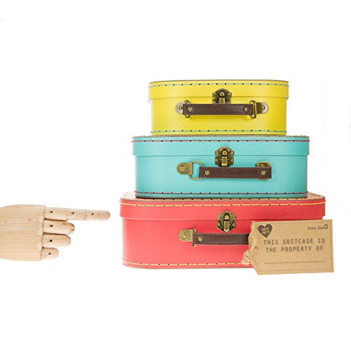 Sass & Belle Brights (Set of 3) Retro Suitcases
