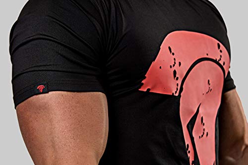 Satire Gym Camiseta de Fitness Hombre - Ropa Deportiva Funcional con Logo Sparta - Adecuada para Workout, Entrenamiento y espartanos - Slim fit (T-Shirt Negro - Sparta Side Head, M) Satire Gym Camiseta de Fitness Hombre - Ropa Deportiva Funcional con Logo Sparta - Adecuada para Workout, Entrenamiento y espartanos - Slim fit (T-Shirt Negro - Sparta Side Head, M)
