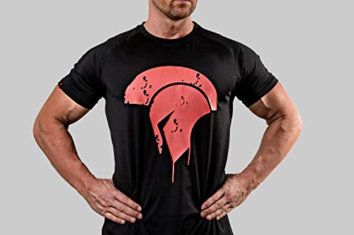 Satire Gym Camiseta de Fitness Hombre - Ropa Deportiva Funcional con Logo Sparta - Adecuada para Workout, Entrenamiento y espartanos - Slim fit (T-Shirt Negro - Sparta Side Head, M) Satire Gym Camiseta de Fitness Hombre - Ropa Deportiva Funcional con Logo Sparta - Adecuada para Workout, Entrenamiento y espartanos - Slim fit (T-Shirt Negro - Sparta Side Head, M)