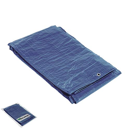 SATURNIA 15070015 Lona Impermeable Reforzada 5x6 (Aproximadamente) con Ojetes Metálicos, Lona de Protección Duradera, Color Azul, 5 x 6 metros SATURNIA 15070015 Lona Impermeable Reforzada 5x6 (Aproximadamente) con Ojetes Metálicos, Lona de Protección Duradera, Color Azul, 5 x 6 metros