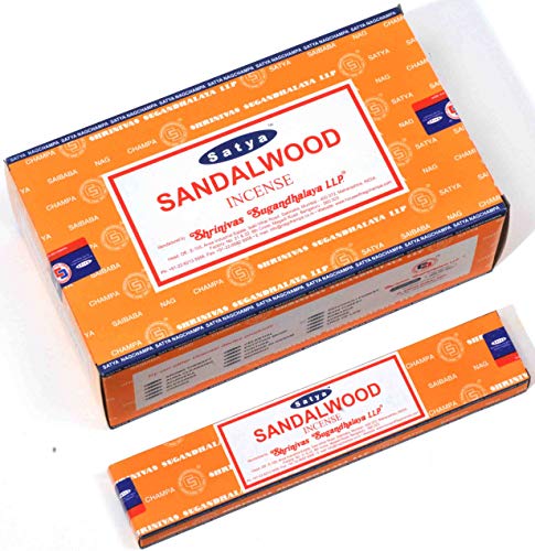 Satya Varillas de Incienso de sándalo Nag Champa