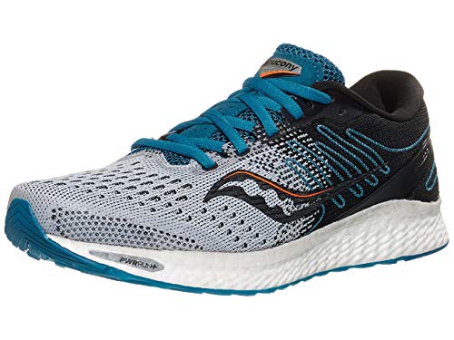 Saucony Freedom 03 Zapatilla para Correr en Carretera o Camino de Tierra Ligero con Soporte Neutral para Hombre Gris Azul 45 EU