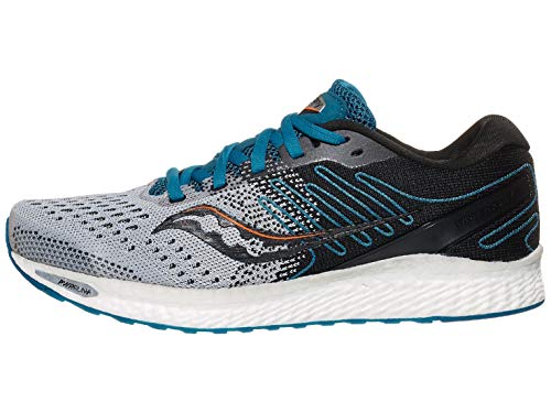 Saucony Freedom 03 Zapatilla para Correr en Carretera o Camino de Tierra Ligero con Soporte Neutral para Hombre Gris Azul 45 EU