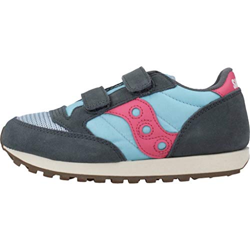 Saucony Jazz Ori Vintage, Zapatillas para Niñas, Azul (Azul Y Rosa 6), 33.5 EU