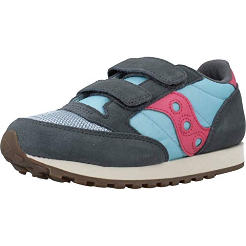 Saucony Jazz Ori Vintage, Zapatillas para Niñas, Azul (Azul Y Rosa 6), 33.5 EU