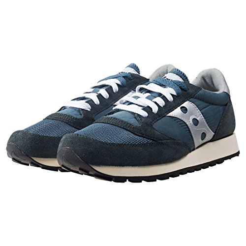 Saucony Jazz Original Vintage, Zapatillas de Cross Unisex Adulto, Azul (Blue/Navy/Silver 4), 45 EU