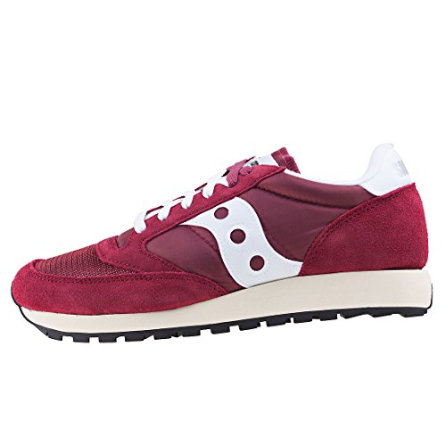 Saucony Jazz Original Vintage, Zapatillas de Cross Unisex Adulto, Morado (Burgundy/White 11), 44 EU