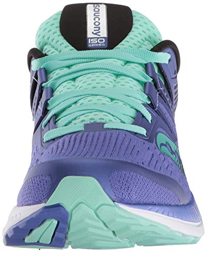 Saucony Ride ISO, Zapatillas de Entrenamiento Mujer, Morado (Violet/Black/Aqua 035), 37 EU