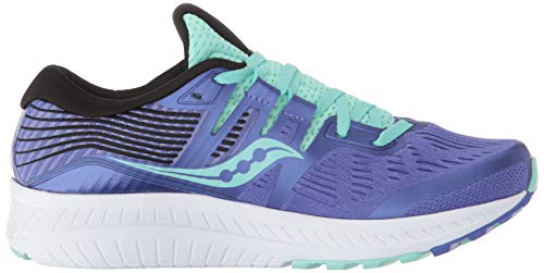 Saucony Ride ISO, Zapatillas de Entrenamiento Mujer, Morado (Violet/Black/Aqua 035), 37 EU