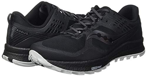 Saucony Xodus 10 Black, Zapatillas para Carreras de montaña Hombre, Noir Noir Mat, 43 EU