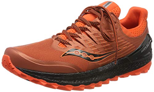 Saucony Xodus ISO 3, Zapatillas de Running Hombre, Naranja (Orange/Black 36), 44 EU