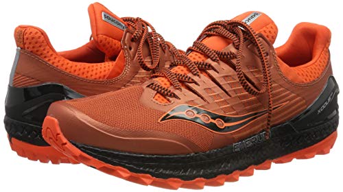 Saucony Xodus ISO 3, Zapatillas de Running Hombre, Naranja (Orange/Black 36), 44 EU