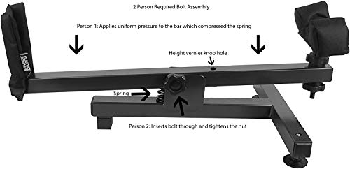 Savage Island Banco de Tiro Verde con Soporte para Rifle para Limpieza Rifles