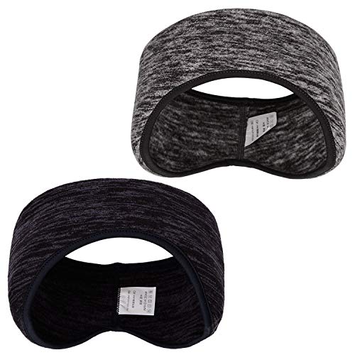 SAVITA 2 Piezas Stretchy Winter Headband Térmico Diadema Invierno Calentador de Orejas para Hombres Mujeres Corriendo Deportes