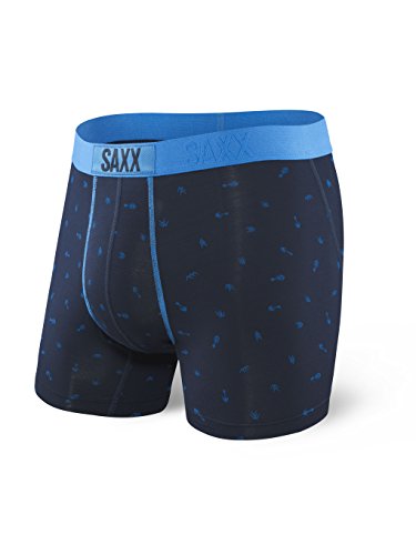 SAXX Calzoncillos Boxer Vibe Azuloscuro Arrow (L, Azuloscuro) SAXX Calzoncillos Boxer Vibe Azuloscuro Arrow (L, Azuloscuro)