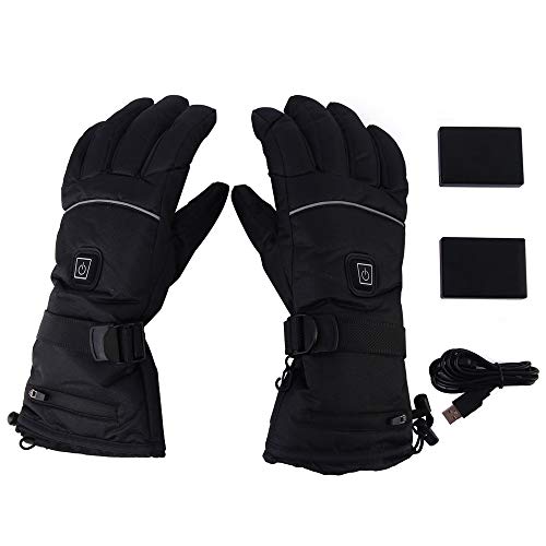 SCCS Guantes Calefactables Moto Batería Interna, USB Recargables Guantes Calefactables Frio Extremo Nieve Ski Guantes Térmicos Trail Impermeables Invierno (Negro, L) SCCS Guantes Calefactables Moto Batería Interna, USB Recargables Guantes Calefactables Frio Extremo Nieve Ski Guantes Térmicos Trail Impermeables Invierno (Negro, L)