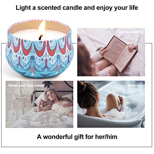SCENTORINI Bohemio Velas Perfumadas Aromáticas 100% Cera de Soja Natural Decorativas Set de Regalo Aroma de Manzana Canela, Lino, Rosa Sándalo, Lavanda Vainilla SCENTORINI Bohemio Velas Perfumadas Aromáticas 100% Cera de Soja Natural Decorativas Set de Regalo Aroma de Manzana Canela, Lino, Rosa Sándalo, Lavanda Vainilla