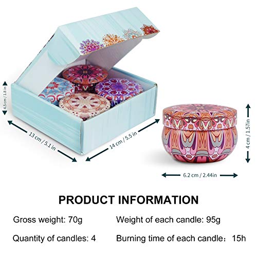 SCENTORINI Bohemio Velas Perfumadas Aromáticas 100% Cera de Soja Natural Decorativas Set de Regalo Aroma de Manzana Canela, Lino, Rosa Sándalo, Lavanda Vainilla SCENTORINI Bohemio Velas Perfumadas Aromáticas 100% Cera de Soja Natural Decorativas Set de Regalo Aroma de Manzana Canela, Lino, Rosa Sándalo, Lavanda Vainilla