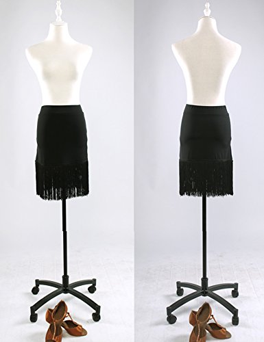SCGGINTTANZ G2012 Profesional Falda de Danza Latino Latin Moderno Baile para Mujeres (Diseño de bifurcación Lateral y Borla) ((FBA) Black, S) SCGGINTTANZ G2012 Profesional Falda de Danza Latino Latin Moderno Baile para Mujeres (Diseño de bifurcación Lateral y Borla) ((FBA) Black, S)
