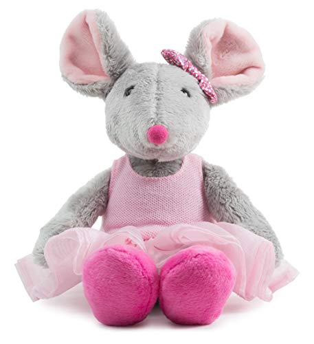 Schaffer- Ballett-Maus Peluche, Color Gris-Rosa, XS - 16 cm (5650)