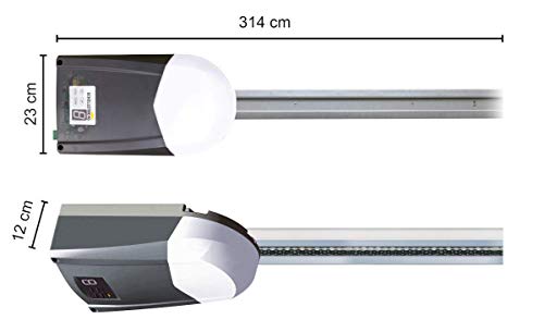 Schellenberg 60910 Motor para Puertas Seccionales de Garaje Smart Drive 10 M², Multicolor, Única