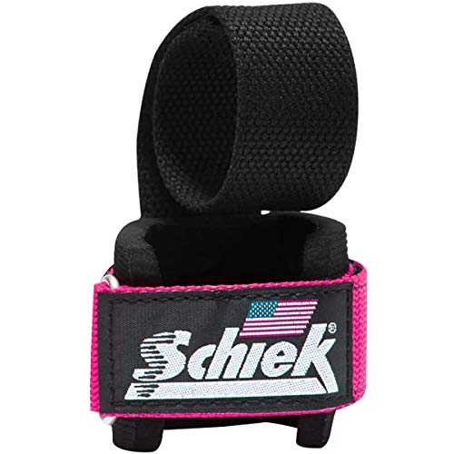 Schiek - Agarraderas con muñequera Rosa 1000PLS Schiek - Agarraderas con muñequera Rosa 1000PLS
