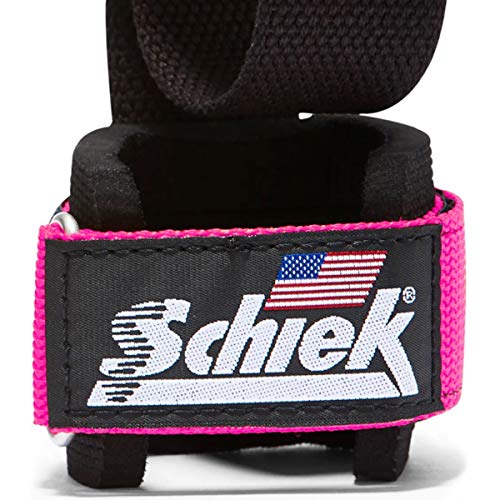 Schiek - Agarraderas con muñequera Rosa 1000PLS Schiek - Agarraderas con muñequera Rosa 1000PLS