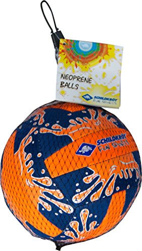 Schildkröt Funsports Mini Pelota de Voleibol de Playa, Tamaño 2, Ø 15 cm, Superficie Textil Antideslizante, Resistente al Agua Salada, Ideal para Niños Pequeños, Azul/Naranja, 970274