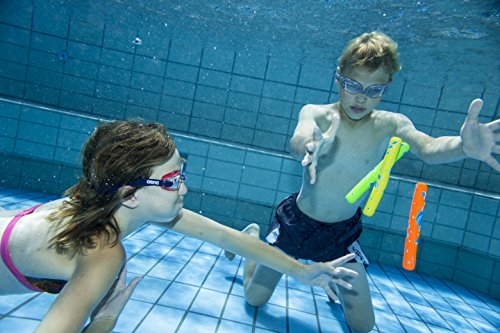 Schildkröt funsports set de buceo de neopreno, juego de buceo de 6 piezas - 2 anillos, 2 varillas, 2 pelotas con cola, relleno de arena, quedan de pie en el fondo, 970207 Schildkröt funsports set de buceo de neopreno, juego de buceo de 6 piezas - 2 anillos, 2 varillas, 2 pelotas con cola, relleno de arena, quedan de pie en el fondo, 970207