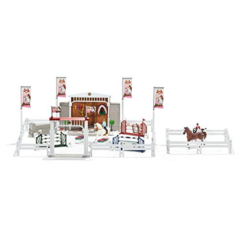 Schleich- Colección Horse Club Gran Concurso Ecuestre con Caballos, 111 cm (42338)