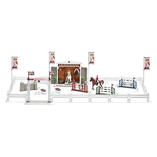 Schleich- Colección Horse Club Gran Concurso Ecuestre con Caballos, 111 cm (42338)