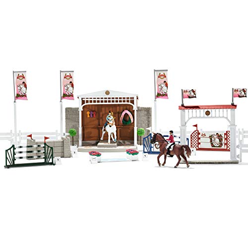 Schleich- Colección Horse Club Gran Concurso Ecuestre con Caballos, 111 cm (42338) Schleich- Colección Horse Club Gran Concurso Ecuestre con Caballos, 111 cm (42338)