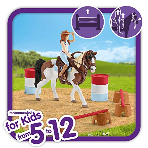 Schleich - Set de Monta Americana con múltiples Funciones y Accesorios, Colección Horse Club