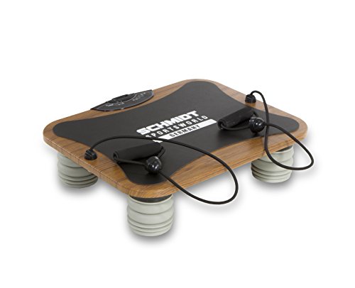 Schmidt Sportsworld VIB11 950279 - Plataforma vibratoria triplano, para tonificación y ejercicios especiales de biceps, triceps y abdominales, color negro