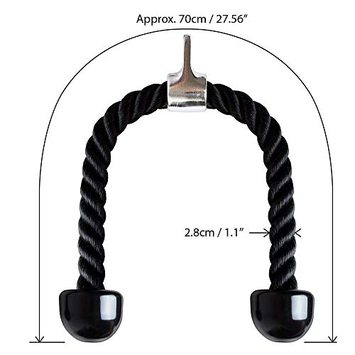 Schneespitze 2 Piezas Cuerda para Tríceps,Cuerdas de tríceps de Gimnasia,Accesorios de Entrenamiento,Accesorios de Entrenamiento para Gimnasio En Casa, Gimnasio, Fitness Schneespitze 2 Piezas Cuerda para Tríceps,Cuerdas de tríceps de Gimnasia,Accesorios de Entrenamiento,Accesorios de Entrenamiento para Gimnasio En Casa, Gimnasio, Fitness
