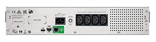Schneider Electric SMC1500I-2UC SAI Inteligente UPS C de APC de 1500 VA, LCD, RM 2U, 230V con SmartConnect, 41.7cm x 8.6cm x 43.2cm, Negro Schneider Electric SMC1500I-2UC SAI Inteligente UPS C de APC de 1500 VA, LCD, RM 2U, 230V con SmartConnect, 41.7cm x 8.6cm x 43.2cm, Negro