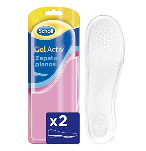 Scholl Plantillas GelActiv Óptimas para Zapatos Planos comodidad todo el día - 1 par (2 plantillas) Scholl Plantillas GelActiv Óptimas para Zapatos Planos comodidad todo el día - 1 par (2 plantillas)