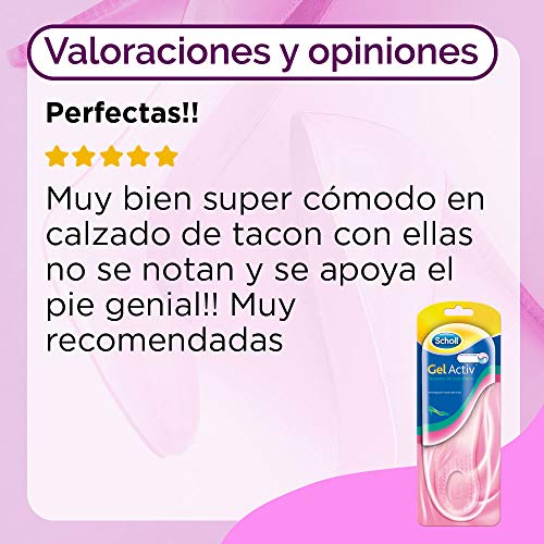 Scholl Plantillas, óptimas para zapatos de tacón diario con tecnología Gel Activ, comodidad todo el día, 2 plantillas, Transparente, Desde Talla 35 Hasta 40.5 (3020799) Scholl Plantillas, óptimas para zapatos de tacón diario con tecnología Gel Activ, comodidad todo el día, 2 plantillas, Transparente, Desde Talla 35 Hasta 40.5 (3020799)