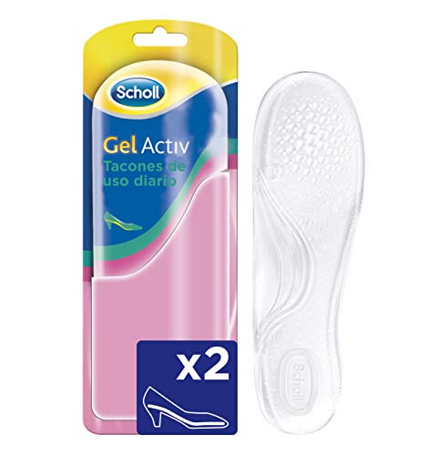 Scholl Plantillas, óptimas para zapatos de tacón diario con tecnología Gel Activ, comodidad todo el día, 2 plantillas, Transparente, Desde Talla 35 Hasta 40.5 (3020799) Scholl Plantillas, óptimas para zapatos de tacón diario con tecnología Gel Activ, comodidad todo el día, 2 plantillas, Transparente, Desde Talla 35 Hasta 40.5 (3020799)