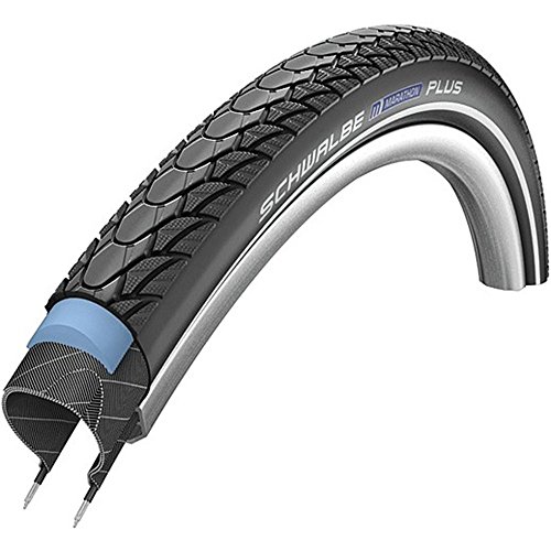 Schwalbe Marathon Plus SmartGuard Endurance - Cubierta de Bicicleta (406 mm, 20", con Revestimiento Interior de Alambre) Negro Negro Talla:47/406