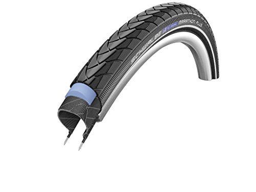 Schwalbe Marathon Plus SmartGuard Endurance - Cubierta de Bicicleta (406 mm, 20", con Revestimiento Interior de Alambre) Negro Negro Talla:47/406