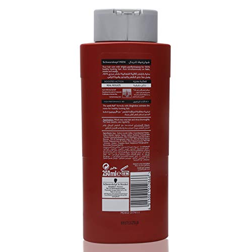 Schwarzkopf HOMBRES champú arginina factor de crecimiento, 250 ml