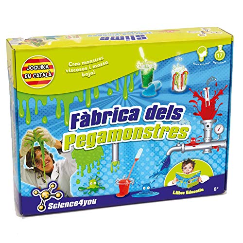 Science4you-Fàbrica dels pegamonstres, edición en catalán, Multicolor, Regular (481159)