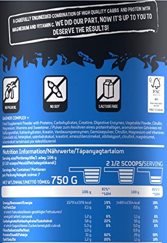 Scitec Gym Gainer Complex+ Protein & Carbs powder, chocolate - 750 g Scitec Gym Gainer Complex+ Protein & Carbs powder, chocolate - 750 g