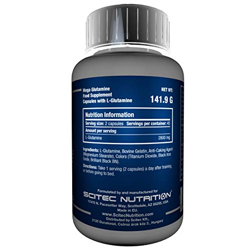 Scitec Nutrition Mega Glutamin Aminoácidos - 90 cápsulas