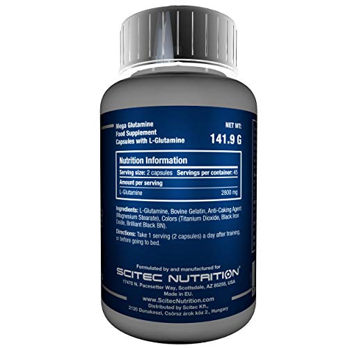 Scitec Nutrition Mega Glutamin Aminoácidos - 90 cápsulas Scitec Nutrition Mega Glutamin Aminoácidos - 90 cápsulas
