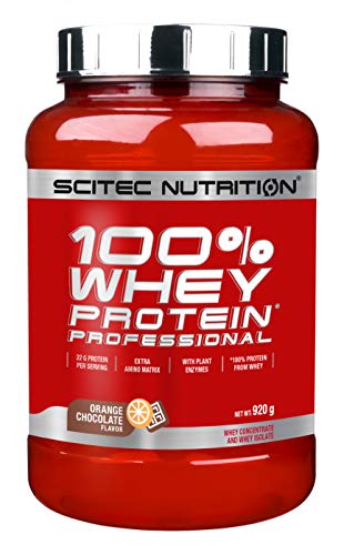 Scitec Nutrition Proteína De Suero Professional con Sabor de Naranja, Chocolate - 920 g