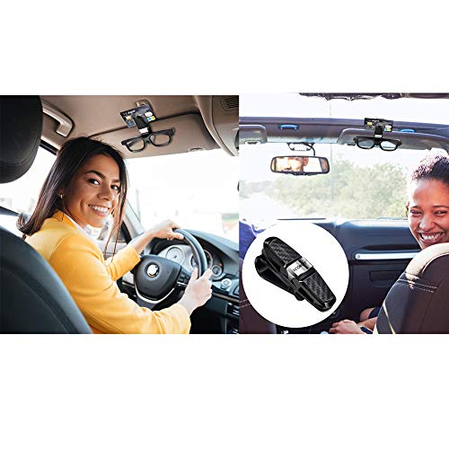 SCOBUTY Soport Gafas Coche, Pack de 2 Soportes para Gafas de Sol para Coche, Gafas de Sol Clip para Tarjetas de Crédito, Clips para Sujetar Gafas, Tarjetas, Billetes, Negro SCOBUTY Soport Gafas Coche, Pack de 2 Soportes para Gafas de Sol para Coche, Gafas de Sol Clip para Tarjetas de Crédito, Clips para Sujetar Gafas, Tarjetas, Billetes, Negro